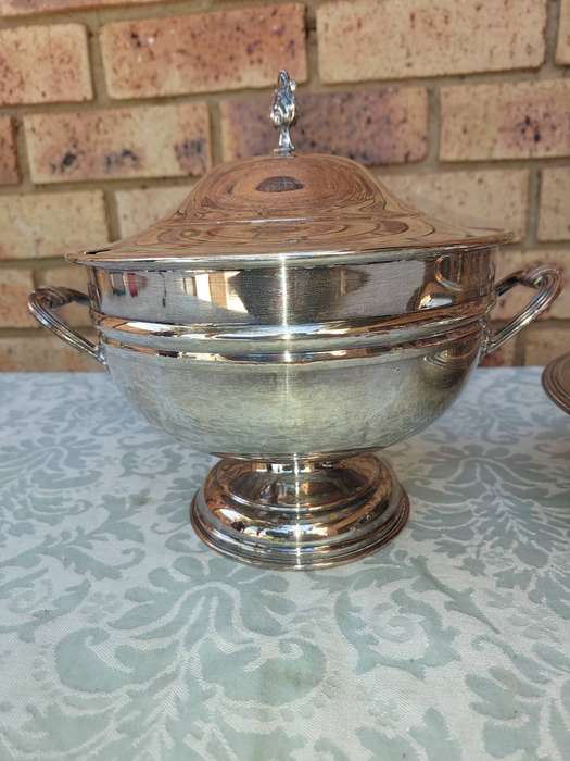 TWO VINTAGE TUREENS SOLD AS IS