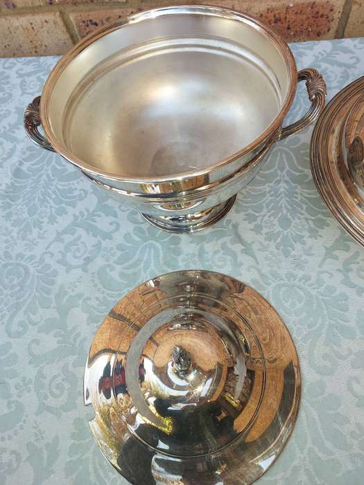 TWO VINTAGE TUREENS SOLD AS IS