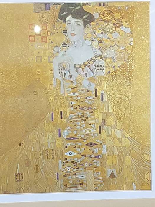 A COPY PRINT OF THE ORIGINAL GUSTAV KLIMT'S 1907 MASTERPIECE ARTWORK