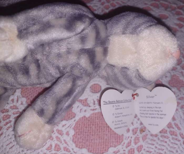 Striped cat Beanie baby