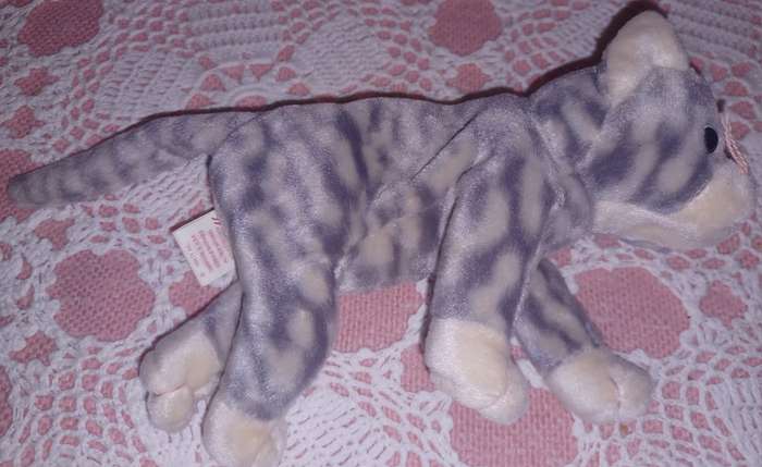 Striped cat Beanie baby