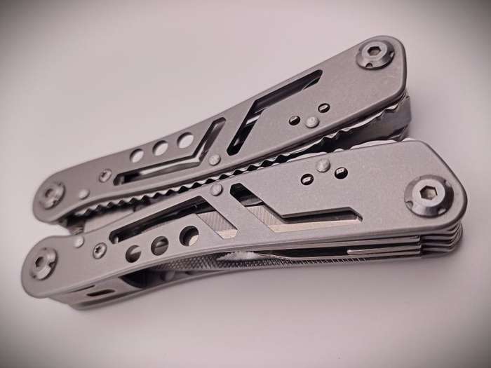 Multi-Tool Pliers with Pouch & Bit Set (Stainless Steel)
