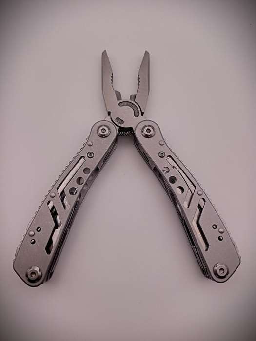 Multi-Tool Pliers with Pouch & Bit Set (Stainless Steel)