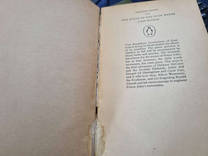 THE HOUSE OF THE FOUR WINDS JOHN BUCHAN A Penguin paperback reprint 1960