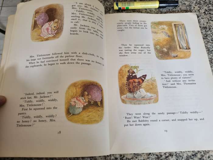THE TALE OF MRS TITTLEMOUSE and other Mouse Stories by BEATRIX POTTER 1985
