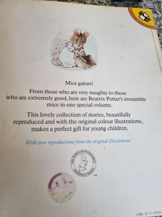 THE TALE OF MRS TITTLEMOUSE and other Mouse Stories by BEATRIX POTTER 1985