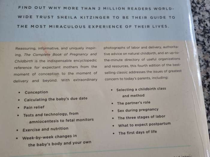 THE COMPLETE BOOK OF PREGNANCY & CHILDBIRTH SHEILA KRITZINGER