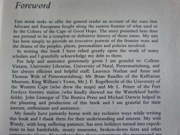 THE EDGES OF WAR A History of the Frontier Wars 1702- 1878 JOHN MILTON XHOSA versus BOER  1702