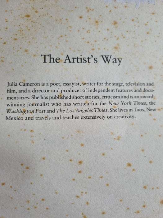 THE ARTISTS WAY Course in Discovering  & Recovering your Creative Self JULIA CAMERON  The Artist`s