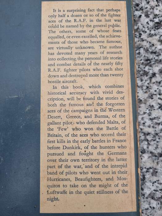 THE FIGHTER ACES OF THE Royal Air Force E C R BAKER   this Ed. 1965 (  aircraft aviation RAF