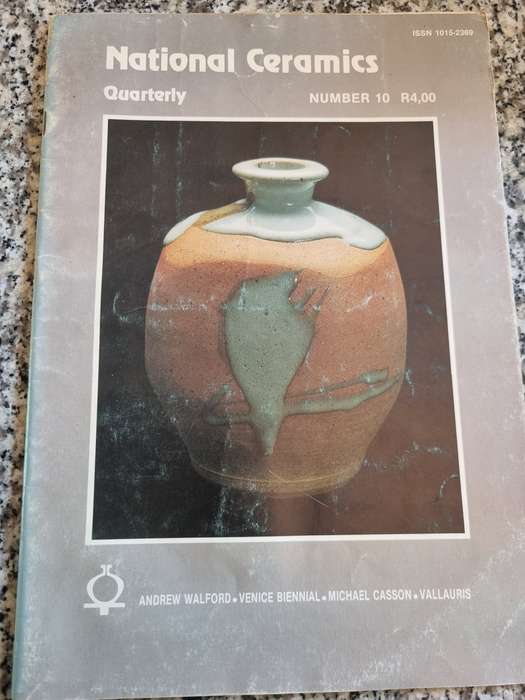 Bundle of 10 NATIONAL CERAMIC ( South African ) quarterly magazines from around 1989 ceramics art