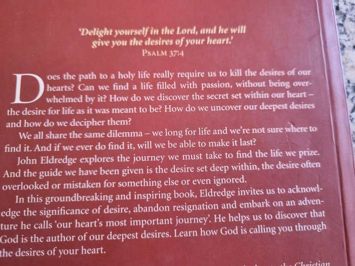 JOHN ELDREDGE DESIRE The Journey we must take to find the LIFE GOD OFFERS
