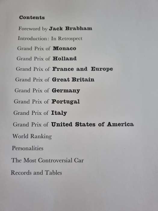 GRAND PRIX WORLD CHAMPIONSHIP LOUIS T STANLEY Fwd. Jack Brabham 1960 includes racing personalities