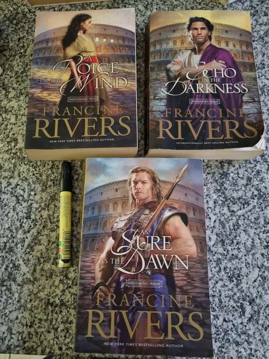3 FRANCINE RIVERS  Books MARK of the LION SERIES  TRILOGY Books 1 2 and 3 ( complete )