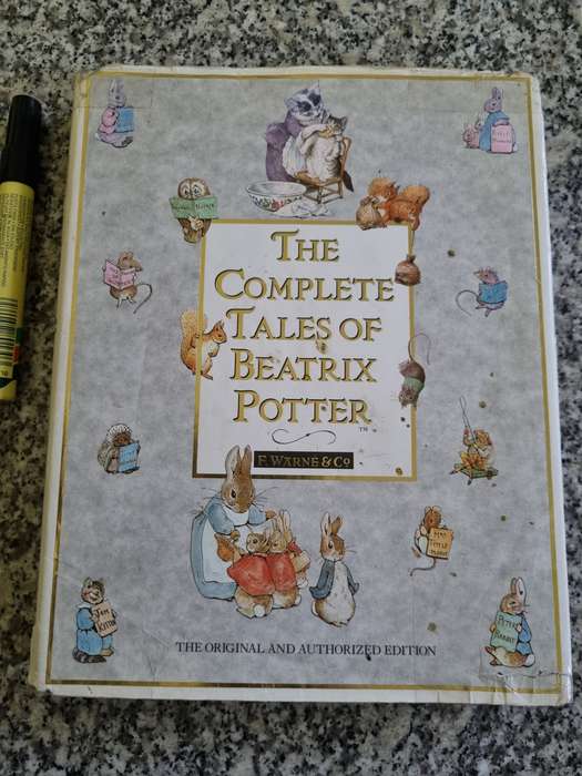 THE COMPLETE TALES of BEATRIX POTTER F WARNE & Co 1989 NOTE Dust jacket - POOR