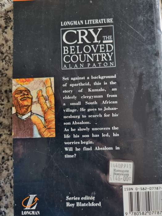 CRY THE BELOVED COUNTRY ALAN PATON includes Background and Introduction Study Notes Longman