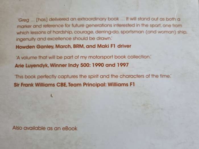SOUTHERN AFRICAN MOTORSPORT HEROES AGRICULTURE FURNITURE & MARMALADE incl Jody & Ian Scheckter