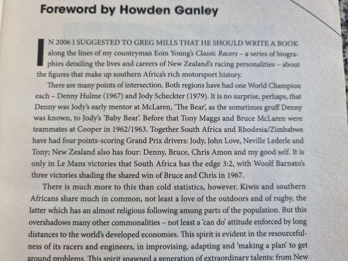 SOUTHERN AFRICAN MOTORSPORT HEROES AGRICULTURE FURNITURE & MARMALADE incl Jody & Ian Scheckter