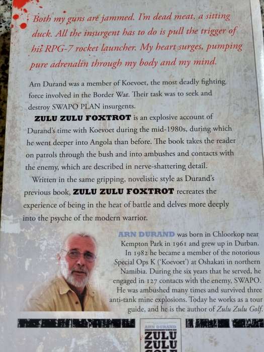ZULU ZULU FOXTROT To Hell and Back with Koevoet ARN DURAND