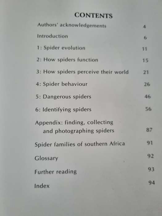 SPIDERS OF SOUTHERN AFRICA ASTRI & JOHN LEROY  Second Edition 2003  ( Spiders )