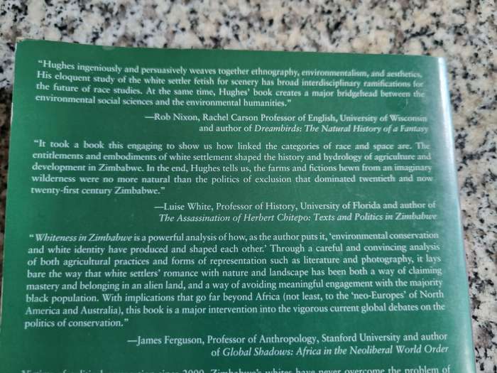WHITENESS IN ZIMBABWE Race Lanscape and the Problem of Belonging  DAVID McDERMOTT HUGHES