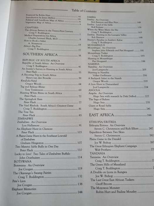 AFRICAN HUNTER II Edited by CRAIG T BODDINGTON and PETER FLACK ( hunting )