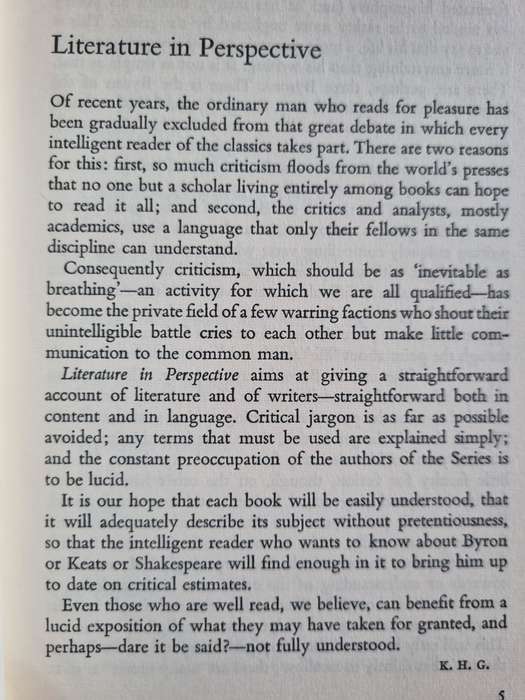 BYRON FRANCIS M DOHERTY Literature in Perspective