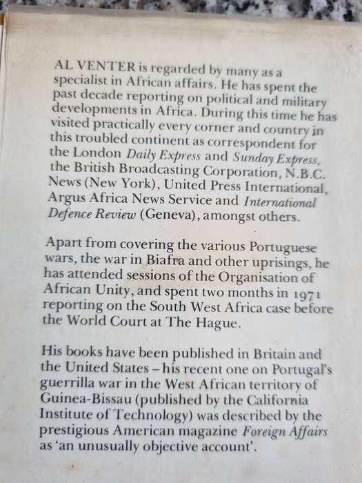 VORSTER'S AFRICA FRIENDSHIP and FRUSTRATION AL J VENTER