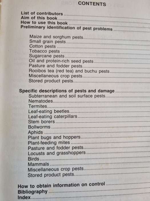 CROP PESTS IN SOUTHERN AFRICA Volume 4 FIELD CROPS and PASTURES Bulletin 416 Ed. A C MYBURGH