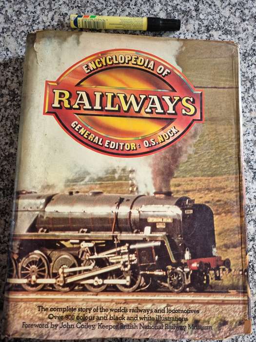 2 BOOKS Trains O S NOCK ENCYCLOPEDIA OF RAILWAYS +THE RAILWAY ENTHUSIAST's ENCYCLOPEDIA