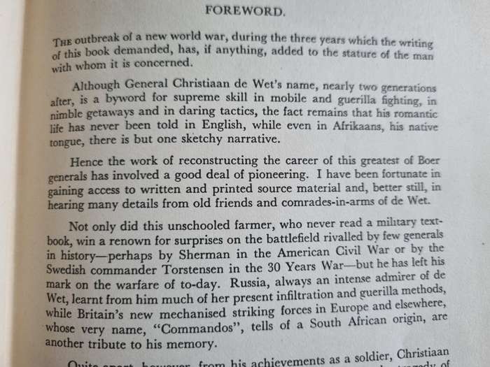 GENERAL DE WET A BIOGRAPHY  by ERIC ROSENTHAL ( one of the greatest Boer Generals )