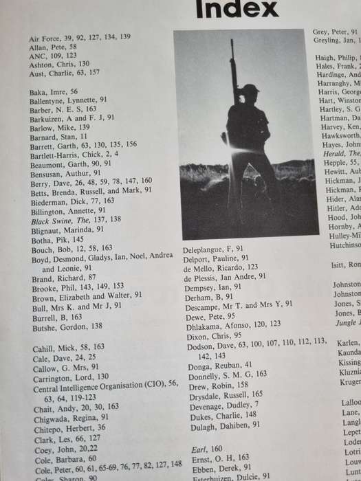 SIGNED THE ELITE PICTORIAL Rhodesian Special Air Service by BARBARA COLE Rhodesia war history
