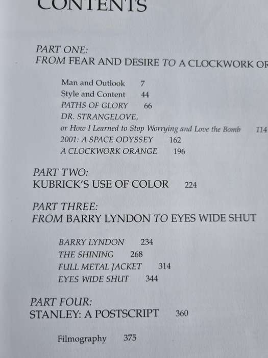 STANLEY KUBRICK DIRECTOR A Visual analysis Alexander Walker Sybil Taylor Ulrich Ruchti ( Film cinema