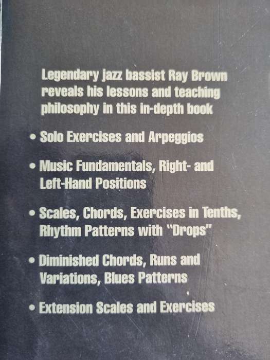 RAY BROWN's BASS METHOD Essential Scales Patterns & Exercises ( Music Legendary Jazz  Bassist  )