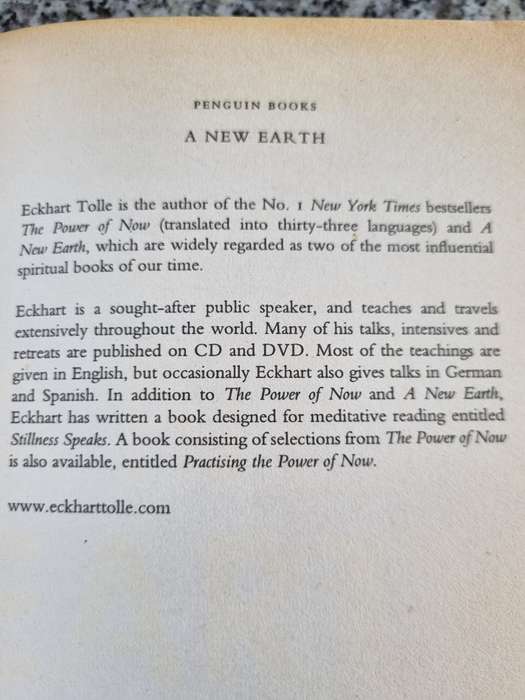 A NEW EARTH Create a Better Life ECKHART TOLLE