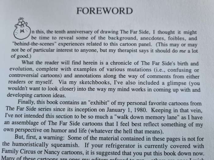 The PreHistory of THE FAR SIDE A 10th Anniversary Exhibit  BY GARY LARSON ( Far Side Gallery Comics
