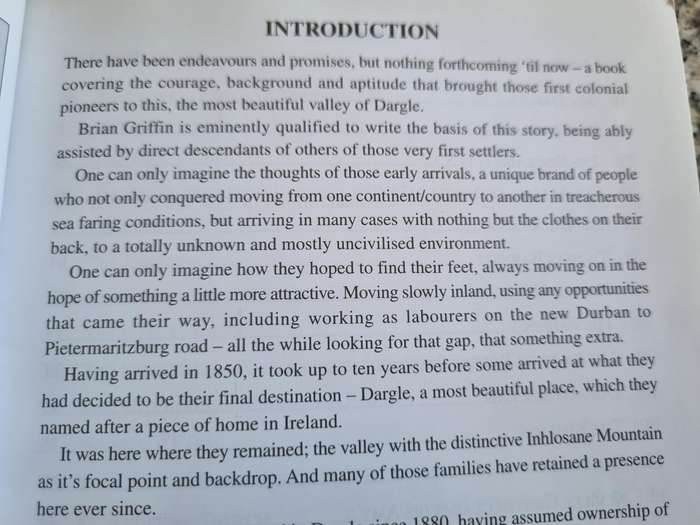 MY DARGLE By BRIAN GRIFFIN  ( SIGNED ) and Others (  Kwa Zulu Natal Midlands  history Scarce )