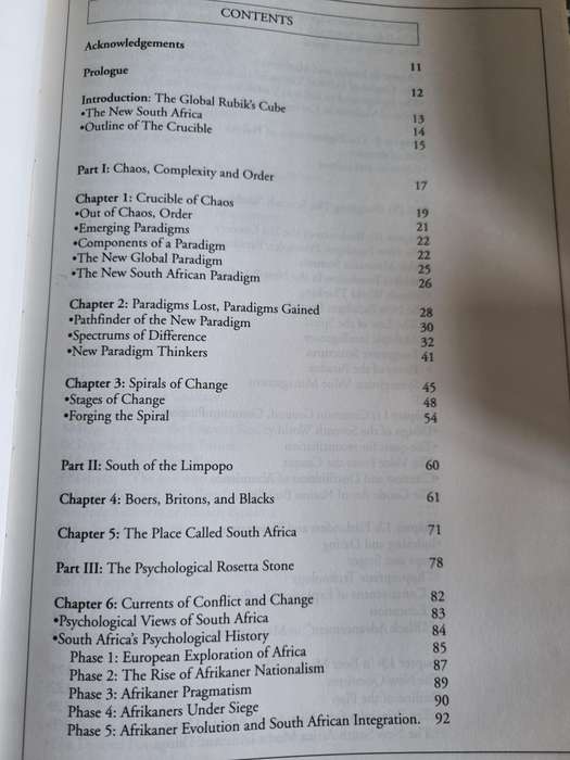 THE CRUCIBLE FORGING SOUTH AFRICA`S FUTURE Dr DON BECK and GRAHAM LINSCOTT