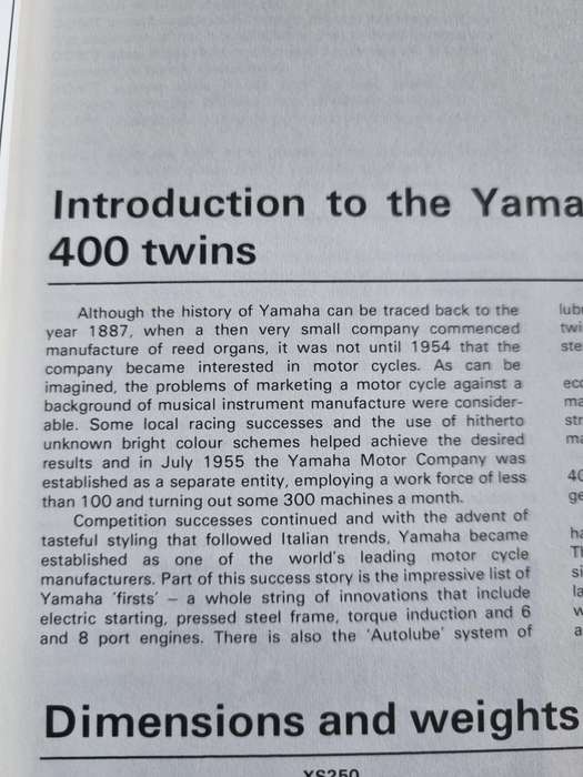 Haynes 378 Yamaha XS250, 360 and 400 SOHC Twins (1975 to 1984) Workshop Manual motorcycle