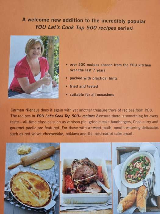 YOU LET'S COOK TOP 500+ RECIPES 2 COMPILED by CARMEN NIEHAUS 500 Plus Recipes Like New
