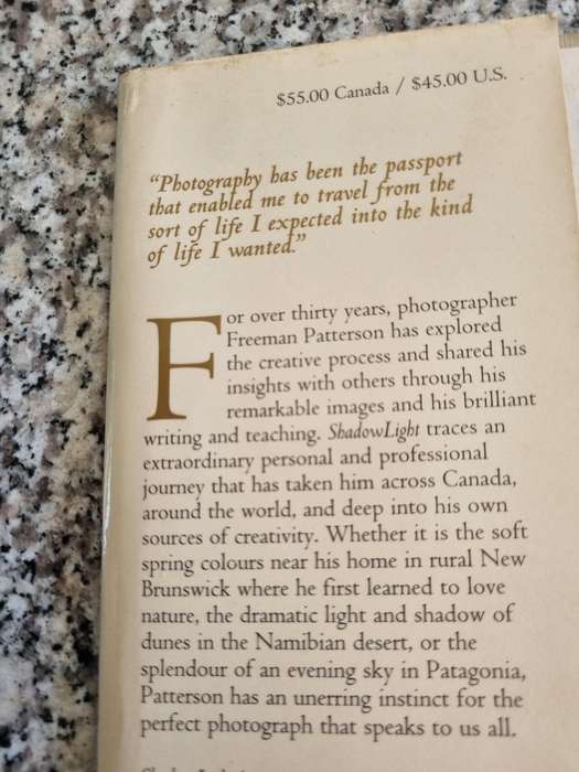 FREEMAN PATTERSON A PHOTOGRAPHERS LIFE SHADOWLIGHT   Shadow Light photography