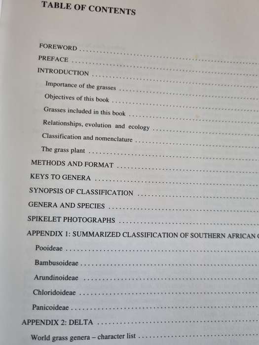 Grasses Of Southern Africa G E GIBBS RUSSELL L WATSON M KOEKEMOER et al Botanical Survey no. 58