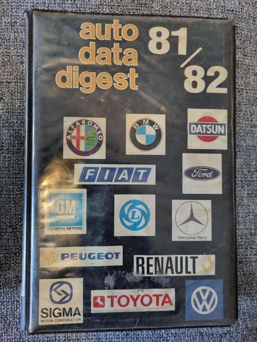 AUTO DATA DIGEST 81/82 7th Edition 1981  Mead & McGrouther ( Pty ) Limited ( motor dealers digest