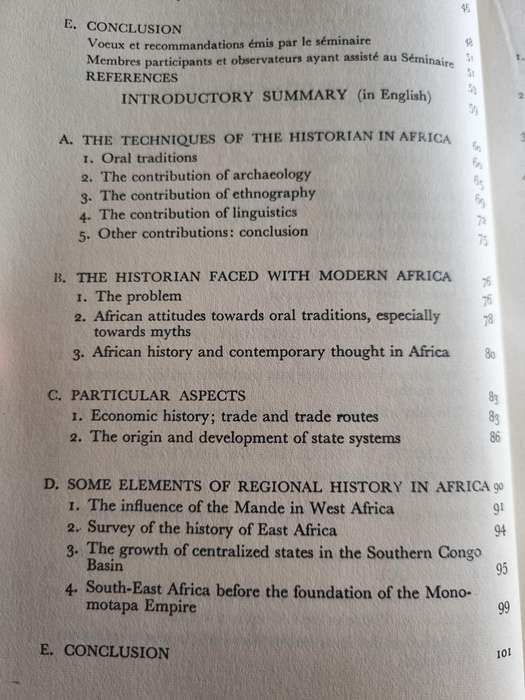 The HISTORIAN in TROPICAL AFRICA 4th International African Seminar University of Dakar 1961