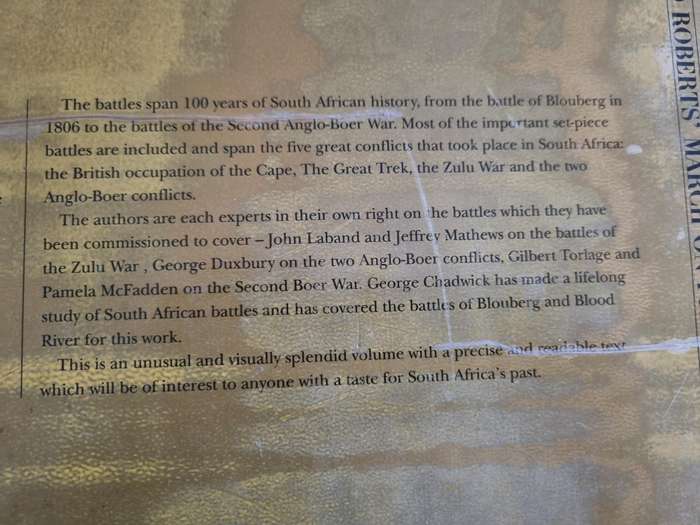 BATTLEFIELDS OF SOUTH AFRICA  Paintings GAIL van LINGEN A/cs of Battles George Chadwick Signed - all