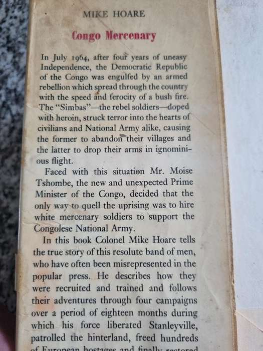 CONGO MERCENARY MIKE HOARE  ( Hardcover ) Please note the condition