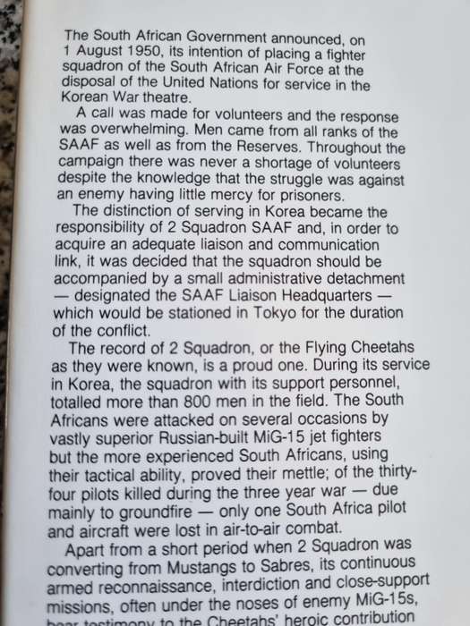 South Africa's Flying Cheetahs in Korea DERMONT MOORE No 3 of South Africans at War SAAF