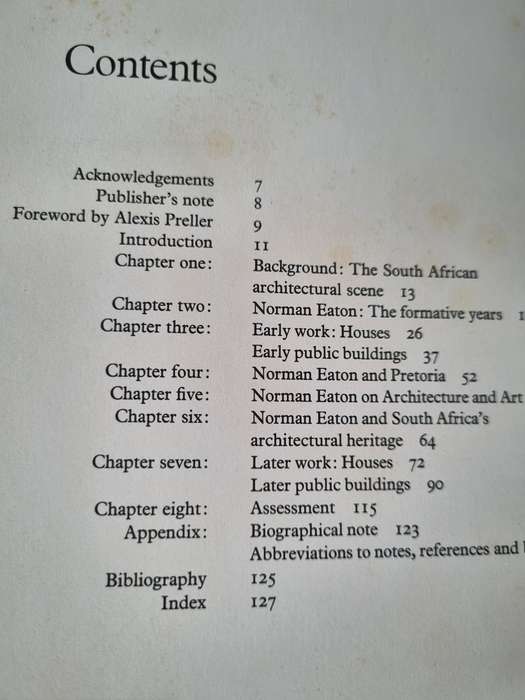 NORMAN EATON ARCHITECT A study of the work of the South African 1902 - 1966 CLINTON HARROP-ALLIN