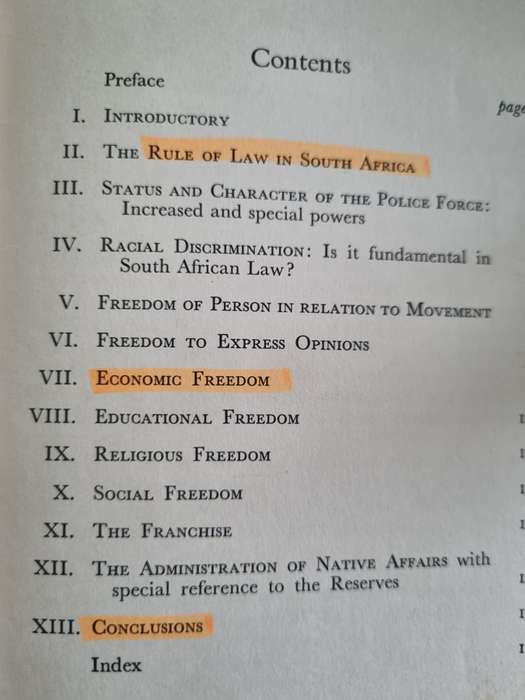 CIVIL LIBERTY IN SOUTH AFRICA EDGAR H BROOKS & J B McCAULAY 1958 ( law  )