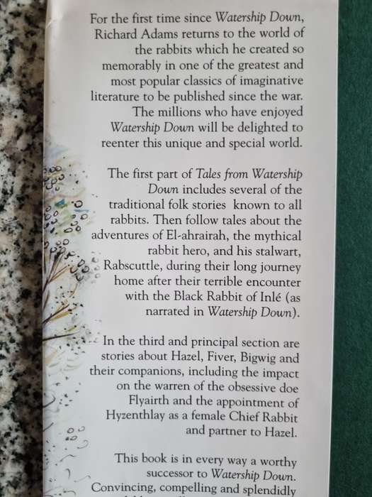TALES FROM WATERSHIP DOWN RICHARD ADAMS Long awaited return to the magical world of his classic nove